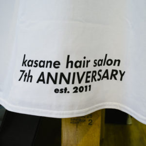 神楽坂の美容室kasaneの7周年記念Tシャツを自作